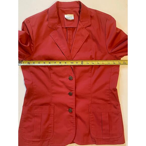 Vintage Salmon Blazer by Country Suburbans Union Made in USA ILGWU Sz 12 office - Picture 5 of 11